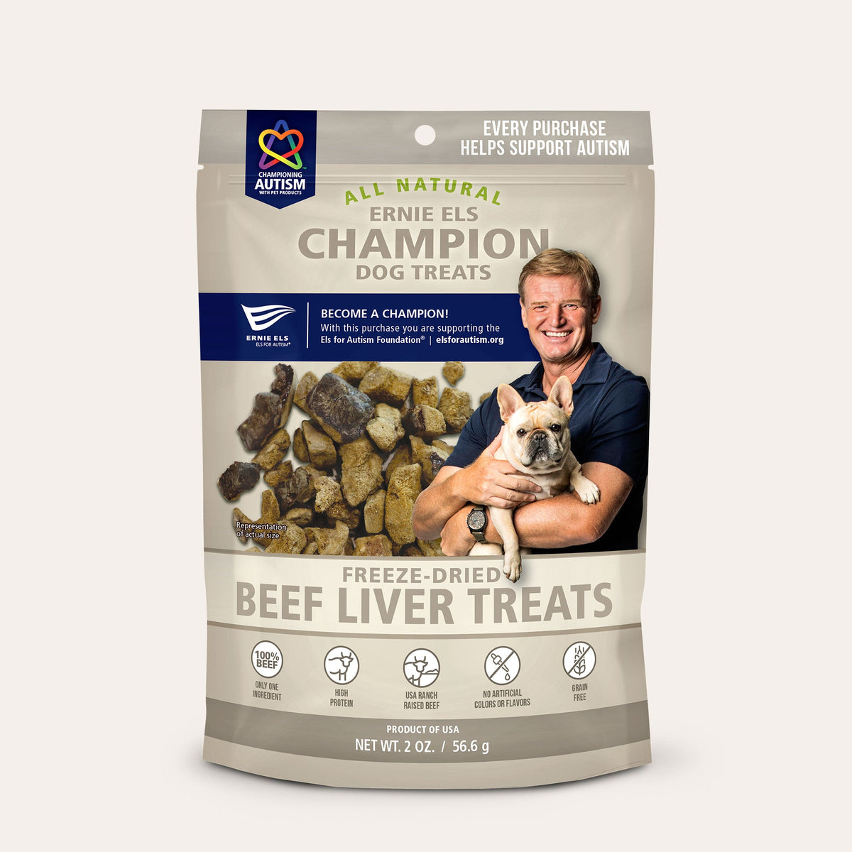 Ernie Els Freeze Dried Beef Liver Treats