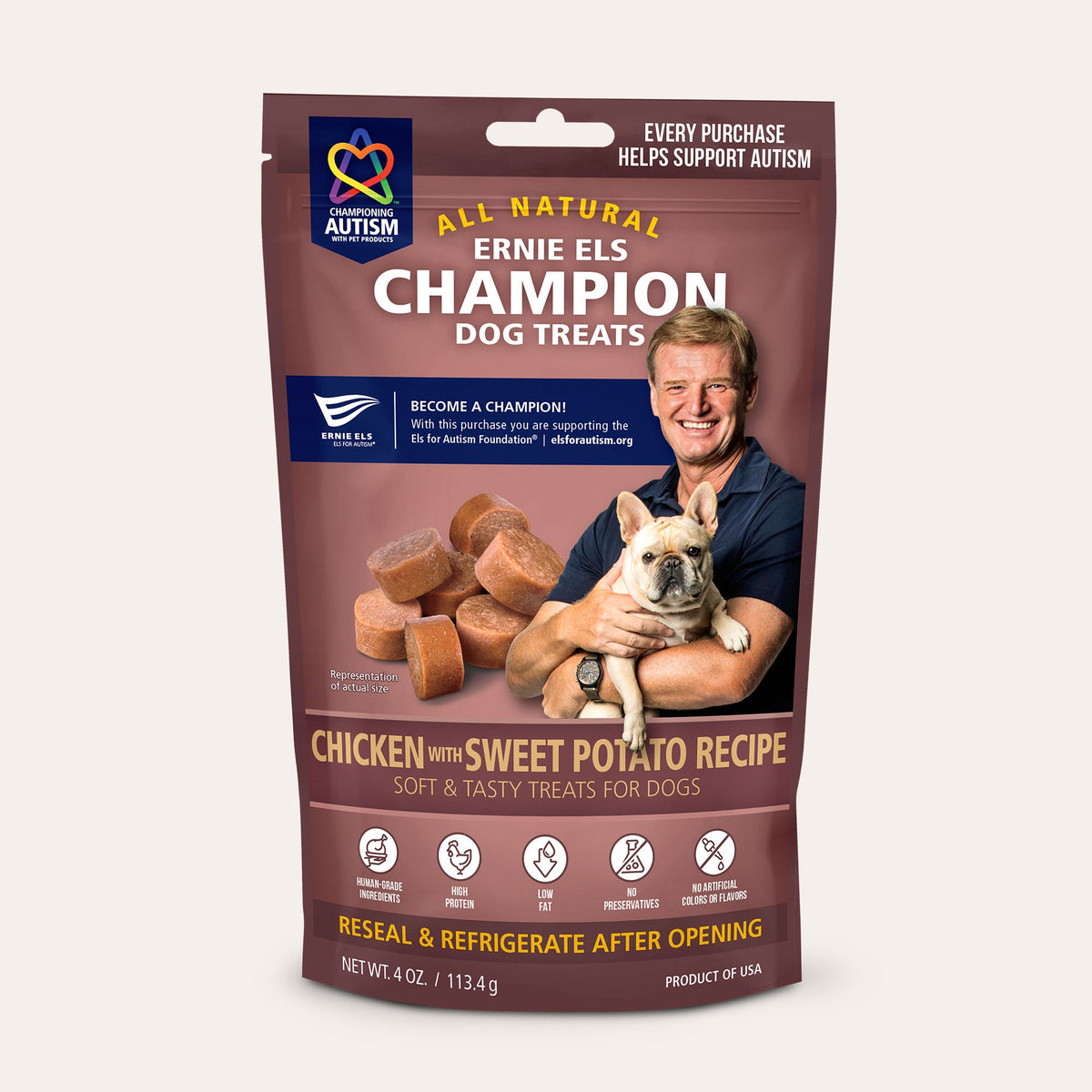 Ernie Els Soft Chicken with Sweet Potato Dog Treats